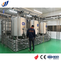 Ligne de production de lait UHT industrielle automatique haute capacité, usine de traitement avec stérilisateur tubulaire aseptique, approuvée ISO