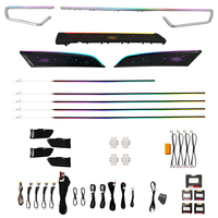 Lampe d'ambiance intérieure TMPRO pour Toyota Corolla Cross/Frontlander 2022-2025, accessoires décoratifs LED 64 couleurs