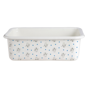 Nouveau type <span class=keywords><strong>de</strong></span> plateau <span class=keywords><strong>de</strong></span> mélange en émail <span class=keywords><strong>de</strong></span> forme carrée avec logo personnalisé blanc haut <span class=keywords><strong>de</strong></span> gamme plateau rectangulaire en émail pour pizza aux fruits glacés - Product Image 4