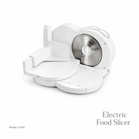 Trancheuse Électrique Pliable 150W pour Viande (Bœuf, Viande Congelée, Bacon), Pain, Fromage et Projets OEM – Approvisionnement Direct Usine