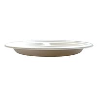 10 pouces 3 Compartiments Jetables Sans Arbre Plaques 100% Naturel de Canne À Sucre Biodégradable