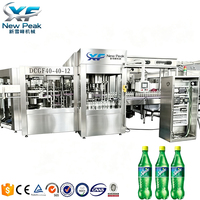 Nouvelle ligne d'embouteillage de boissons gazeuses entièrement carbonatées Peak, machine de remplissage de boissons énergisantes pour usine de production de boissons gazeuses