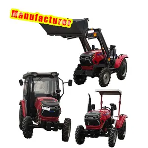 Agrarische Diesel Walkingtractor Gebruikt Tractor Band 14.9 28 Trekker Met Front-End Loader Sub Compact Tractor Met Voorlader