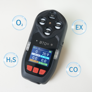 Détecteur professionnel 4 gaz pour espaces confinés O2 EX CO H2S avec indice de protection IP68, batterie rechargeable antidéflagrante et écran TFT - Product Image 4