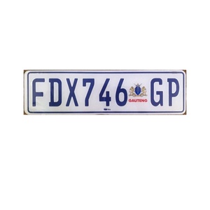 Custom embossed aluminum reflective <strong>license</strong> <strong>plates</strong> from Gauteng, South Africa, suitable <strong>for</strong> cars, motorcycles, and <strong>trailers</strong> - Product Image 2