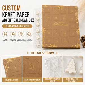 <span class=keywords><strong>Calendrier</strong></span> de l'Avent en Gros : Boîte de 24 Feuilles de Cire Parfumée avec Feuille d'Or – <span class=keywords><strong>Calendrier</strong></span> de l'Avent de Noël Prêt à Expédier - Product Image 2
