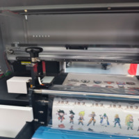 Impresora UV de inyección de tinta rollo a rollo, tipo placa, nueva y fácil de usar, 1 año de garantía, para impresión profesional de etiquetas de cristal, colores brillantes