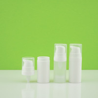 Flacon pompe sans air blanc brillant vide de 10 ml