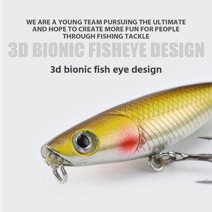 Señuelo <span class=keywords><strong>de</strong></span> Pesca Estilo Japonés, Micro Señuelo Flotante en Zigzag <span class=keywords><strong>de</strong></span> 45mm y 19g, Señuelo Artificial Tipo Lápiz, Acero Inoxidable - Product Image 4