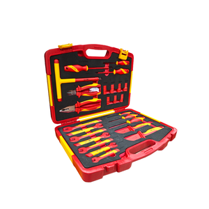 Ensemble <span class=keywords><strong>d</strong></span>'outils à cliquet isolés professionnels certifiés VDE IEC GS, 25 pièces, anti-choc, 1000V, sécurisé pour électriciens, EV, industrie - Product Image 2