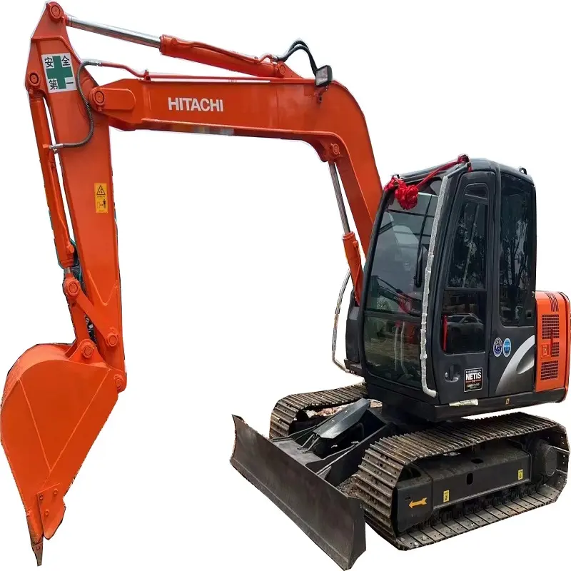 Kullanılan mini ekskavatör Hitachi ZX70 7ton ikinci el kazıcı trators makinesi japonya orijinal kullanılan hitachizx70 kullanılmış ekskavatör satılık