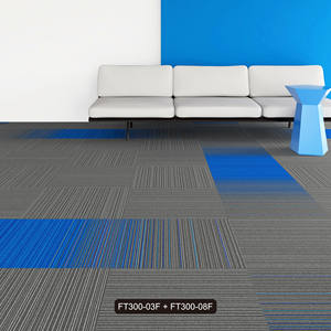 Dalles de moquette modernes à motif puzzle en polypropylène ignifugées pour usage commercial, bureaux, aéroports, personnalisables – Offre Spéciale - Product Image 1