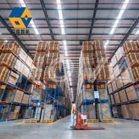 Entrepôt de stockage de rayonnage de palette de poutre en métal résistant étirant 1000kg/2000kg/3000kg par rayonnage industriel de support de palette de couche