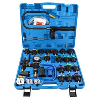Kit de test de pression de radiateur 28 pièces, testeur de fuite sous vide, testeur de pression de liquide de refroidissement pour réservoir d'eau de voiture