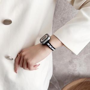 Bracelet de montre réglable en acier et résine de luxe pour Apple Watch Ultra 3 49 mm, séries 11, 10 et bracelet de remplacement de 20 mm - Product Image 6