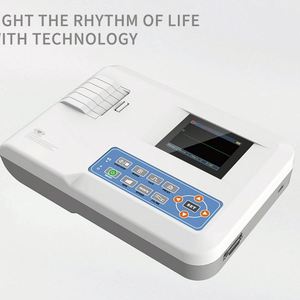 Machine portative de cardiographe d'Ecg Ekg de moniteur vétérinaire de Digital d'électrocardiogramme médical Offre Spéciale - Product Image 4