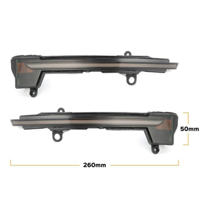 Indicatore di Direzione Dinamico Sequenziale per Specchietto Laterale con Lente Fumé e Effetto Acqua Scorrevole per SEAT Ateca Cupra <span class=keywords><strong>Tarraco</strong></span> - Product Image 2