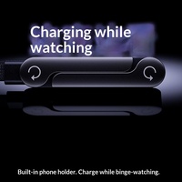 Soporte para Teléfono PHCC con Carga Rápida de 240W, Cable de Cobre Puro con Trenzado de Nailon, Rotación de 360°, Multiángulo, Tipo-C, para iPhone e Impresora