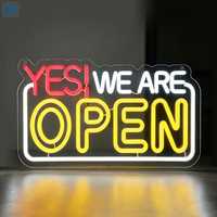 Enseigne néon LED personnalisée en acrylique, vente en gros directe usine, pour vitrine de magasin, devanture de commerce, logo d'entreprise, décoration murale et de fenêtre