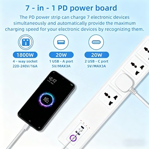 Regleta Inteligente Universal LangYeao 20W PD 7 en 1, 4 Tomas de Corriente con Control Independiente, WiFi, Zigbee, Compatible con Alexa y Google Home - Product Image 4