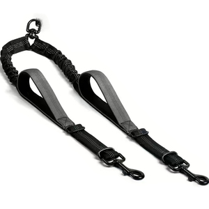 Cane retrattile doppia testa guinzaglio cintura imbottita mani libere tirando guinzaglio sicurezza Training corda riflettente cani da compagnia doppio guinzaglio - Product Image 2