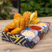 Tianxiang Emballage de conteneur de restauration rapide conception personnalisée populaire boîte de papier frites poulet aile Burger frites avec logo