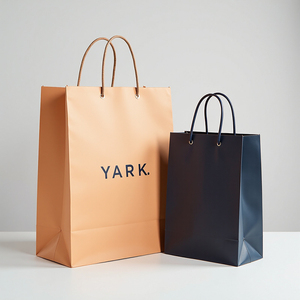 Sac en papier kraft réutilisable et écologique RDY avec poignée, solution de shopping pour les magasins de détail, sacs en papier kraft pour le shopping - Product Image 1