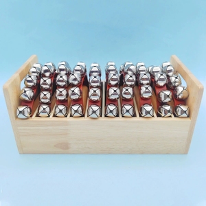 Campanas de Mano de Madera al por Mayor, Kit de 10 Campanas de Trineo con Estuche de Almacenamiento con Compartimentos para Pedidos al por Mayor en Instituciones Educativas - Product Image 4