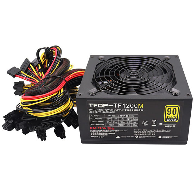 1200W Desktop ATX Power Supply for Gaming PC New Condition for Server Application Stock Available