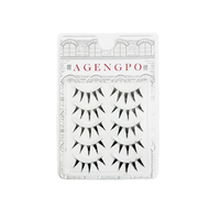 Faux cils en vison synthétique de luxe, naturels, de haute qualité, sans cruauté animale, avec bande transparente invisible, effet plumeux et bande complète, pour marque privée et vente en gros