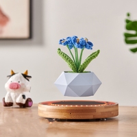Levitasi tanaman POT plastik, levitasi magnetik tanaman POT buatan melayang dekorasi rumah pintar