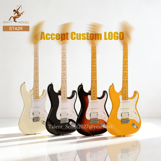 Wholesale ST Electric Guitar H-S-S Pickup Accept OEM ODM Electric Guitar Lead Guitar Sample Available China Factory Direct Sale