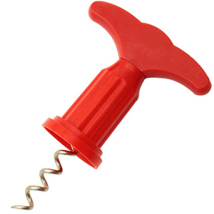 Tire-bouchon décapsuleur Chef Season Show en plastique rouge, portable et facile à utiliser - Product Image 2