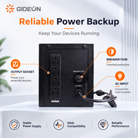 UPS Cadangan Daya Offline 2000VA 1200W, Catu Daya Tak Terputus 120v Output LCD Standby UPS untuk Komputer