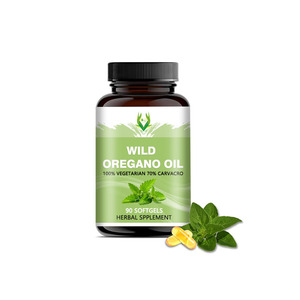 OEM ODM Gélules à l'huile d'origan sauvage Carvacrol Supplément naturel de soutien immunitaire pour la santé respiratoire digestive Capsules végétaliennes - Product Image 1
