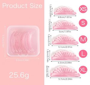 Almohadillas de silicona reutilizables para lifting de pestañas coreano sin pegamento, varillas de gelatina súper suaves con control de viscosidad, almohadillas suavizantes para pestañas 6.3x6.5cm - Product Image 2
