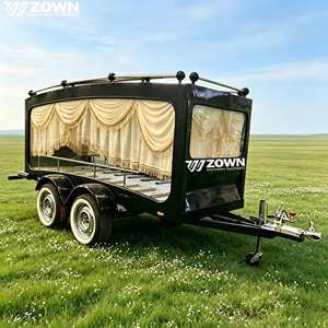 Funeral Hearse Hot Selling White Classic Electric Funeral Limousine Hearse Van <b>Coach</b> 4 Wheels ZOWN Brand - Product Image 1