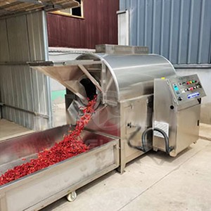 Machine à torréfier les cacahuètes, les graines de soja et les châtaignes, à chauffage électrique par induction et à <span class=keywords><strong>gaz</strong></span> - Product Image 5