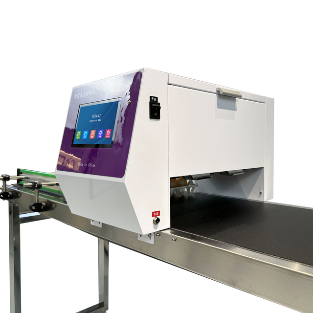 Six Printing Nozzle Online Automatic Egg Inkjet Printer Date Logo Egg Inkjet Printer TIJ Egg Printer Thermal Machine