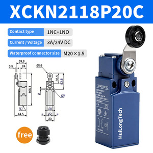 XCKN2102P20C XCKN2110P20C สวิตช์จำกัดระยะการเคลื่อนที่ของประตูลิฟต์ XCKN การกำหนดค่าหน้าสัมผัสแบบ DPDT การสลับการทำงานที่เชื่อถือได้สำหรับการใช้งานที่หลากหลาย - Product Image 3