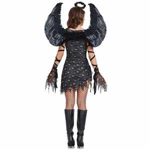 Disfraz de Ángel Negro Sexy Oscuro 2024, Disfraces para Fiesta de Halloween, Disfraces de Cosplay para Mujer, 4ourcostumes - Product Image 2