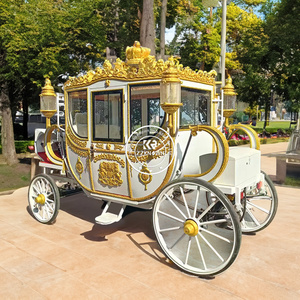 Perfecto carruaje tirado por caballos de <span class=keywords><strong>princesa</strong></span>, carruaje de boda de lujo real para carruaje personalizable de realeza - Product Image 1