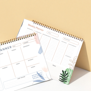 Envío listo A4 PP planificador diario lágrima <span class=keywords><strong>calendario</strong></span> espiral Bloc <span class=keywords><strong>de</strong></span> notas sillín Opción <span class=keywords><strong>de</strong></span> costura para organización diaria toma <span class=keywords><strong>de</strong></span> notas regalo - Product Image 1