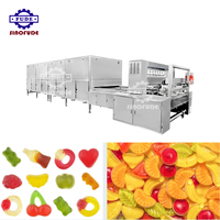 Sucette dure entièrement automatique chocolat gommeux déposant versant producteur faisant la Machine petite capacité vitamine gommeux ours Machine