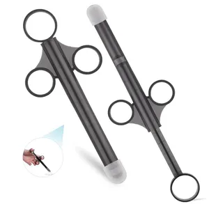 Jeringa aplicadora <span class=keywords><strong>de</strong></span> silicona para hombres y mujeres, tubo <span class=keywords><strong>lubricante</strong></span> con tirador <span class=keywords><strong>de</strong></span> silicona suave y redondeada, reutilizable, duradero - Product Image 1