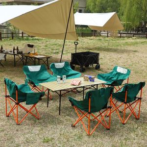 Chaise pliante portable multifonctionnelle de haute qualité avec logo personnalisé, populaire, à dossier haut, pour camping en extérieur et pêche domestique - Product Image 6