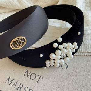 Nueva Diadema Francesa Negra Hecha a Mano con Perlas y Satén, Estilo Europeo-Americano, para el Cuidado Diario de la Cara y Maquillaje, Regalo para Mujer - Product Image 4