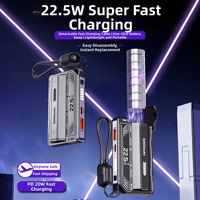 HXB 2026 Nouvelle batterie externe détachable 5000 mAh, charge rapide 20W, batterie Li-Ion remplaçable, chargeur portable Type-C, logo personnalisé