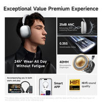 Casque audio Picun F5 OEM/ODM 5.3 ANC léger à réduction de bruit pour un port confortable