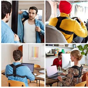 OEM Unisex Elastic Adjusta ble <span class=keywords><strong>Back</strong></span> Support Brace Haltungs korrektur für Schulter Schlüsselbein Wirbelsäulen ausrichtung Lindert Rückens ch merzen - Product Image 4